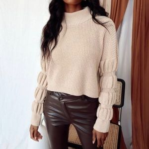 12th tribe J’adore beige sweater